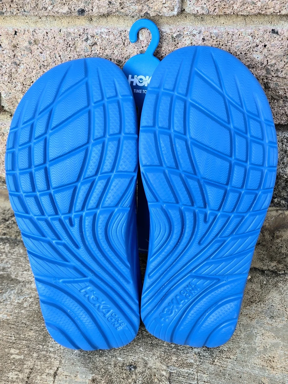 HOKA Blue Teal Wave Slide Sandals